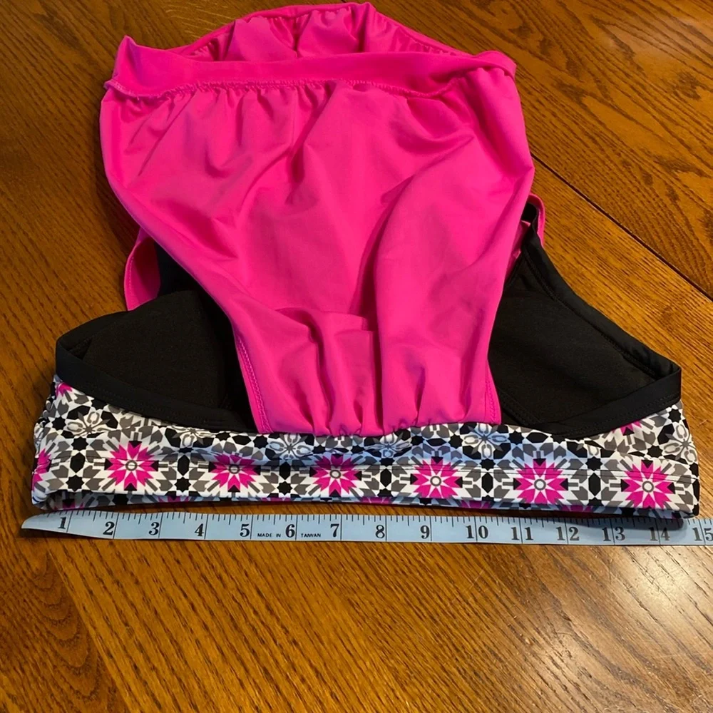 Tankini Top Padded Bra Size Medium Multiple Colors